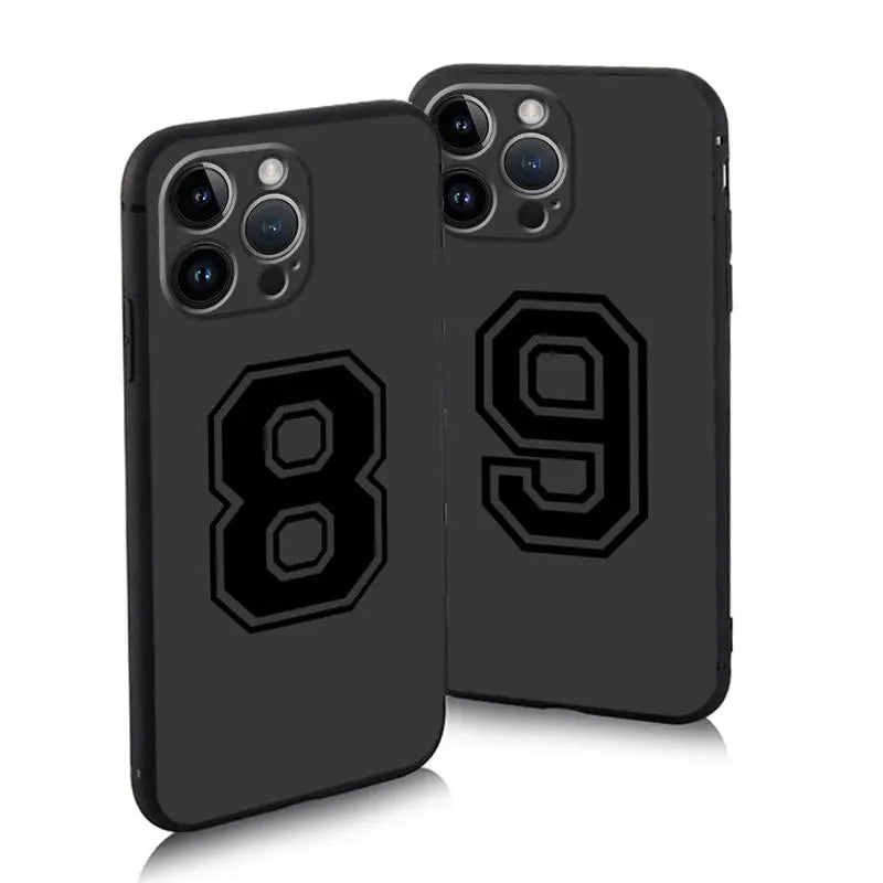 Basketball Numbers Anti-Scratch Phone Case for iPhone 7–16 Plus Series