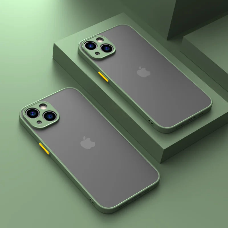 New Armor Shockproof Bumper Case for iPhone 7–15 Pro Max Series