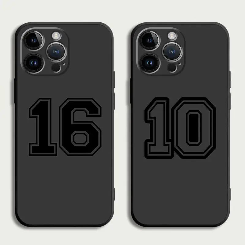 Basketball Numbers Anti-Scratch Phone Case for iPhone 7–16 Plus Series