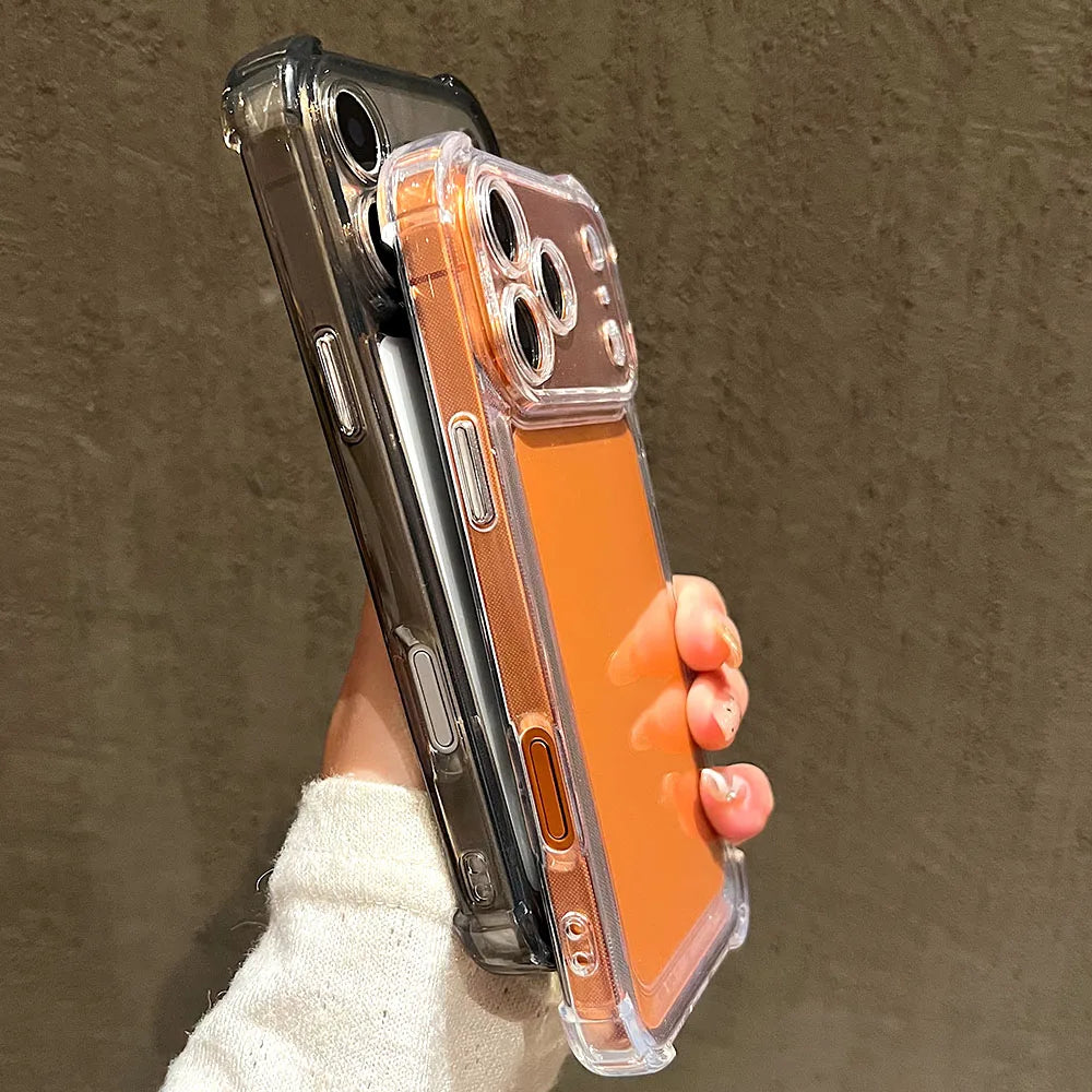 Luxury Clear Shockproof Bumper Case for iPhone 11–17 Pro Max Series