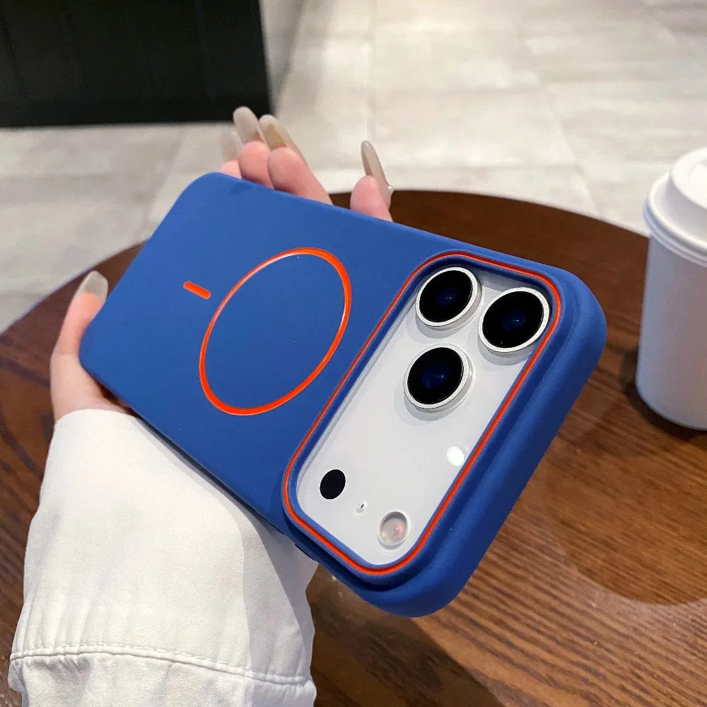 Luxury Matte Magnetic MagSafe Shockproof Case for iPhone 11–17 Pro Max Series