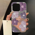Matte Flower Clear Shockproof Silicone Case for iPhone 11–17 Pro Max Series