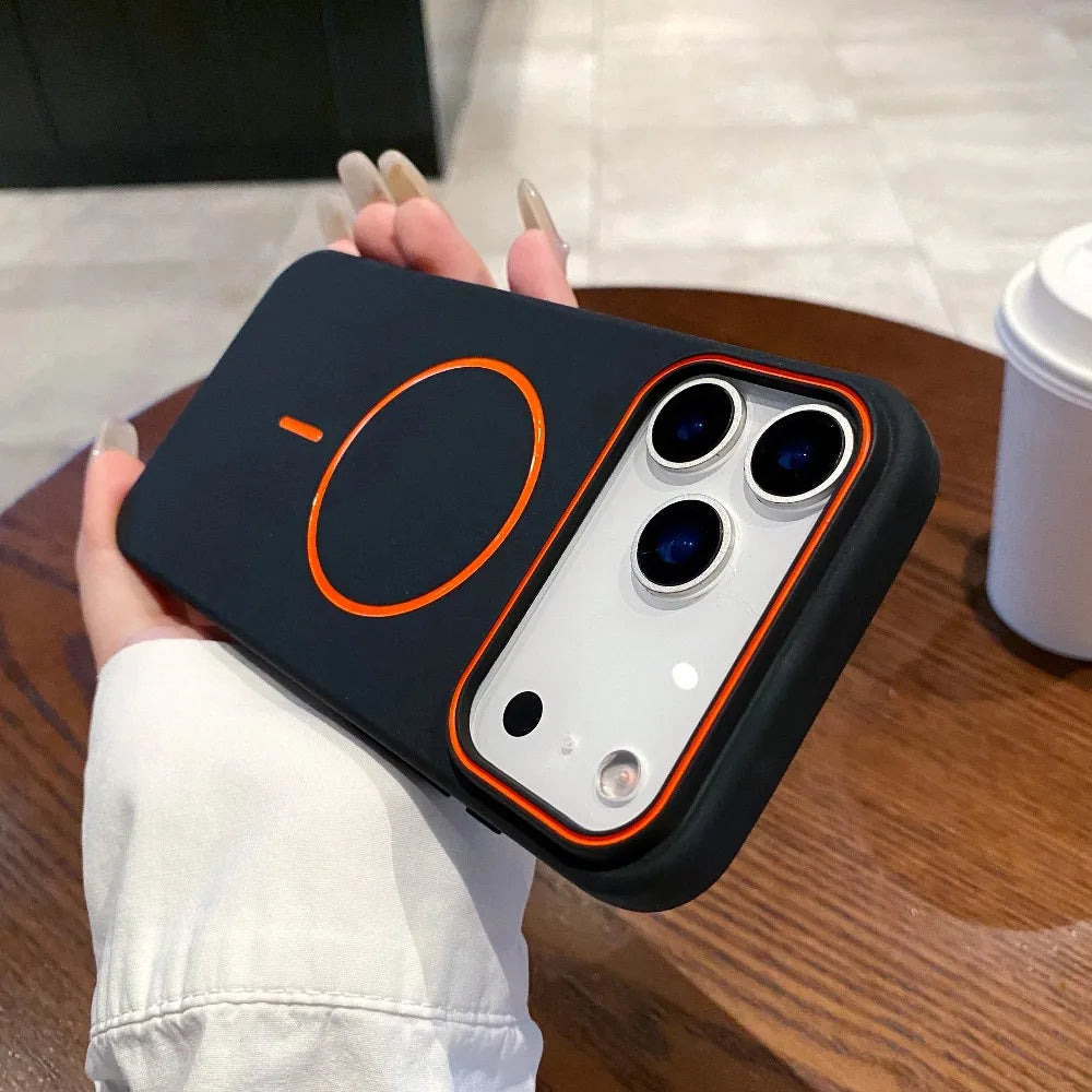 Luxury Matte Magnetic MagSafe Shockproof Case for iPhone 11–17 Pro Max Series